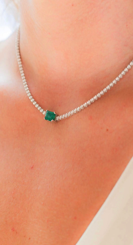 Nicole Martin’s Emerald and Diamond Necklace