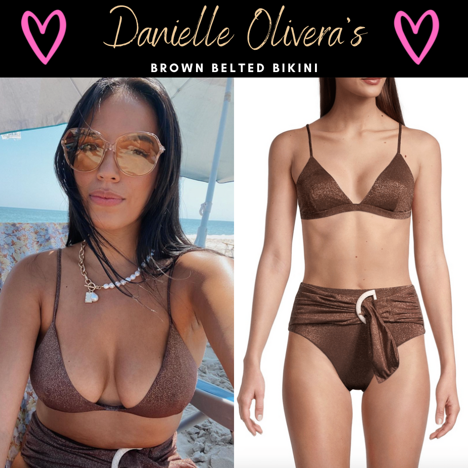 Danielle Olivera's Brown Belted Bikini