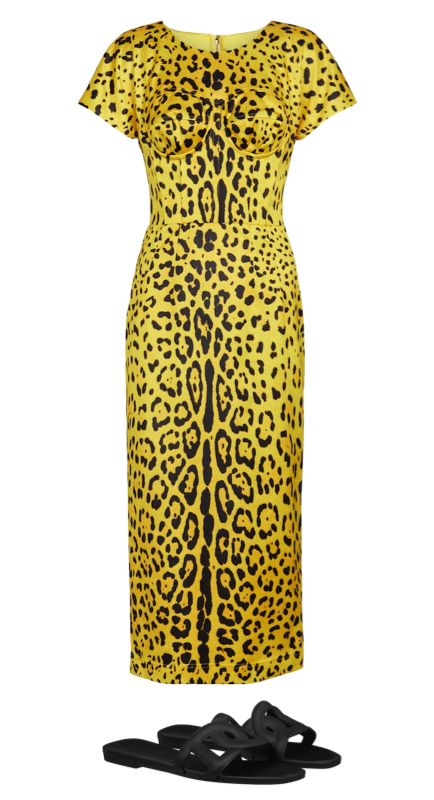 Lisa Hochstein’s Yellow Leopard Confessional Dress