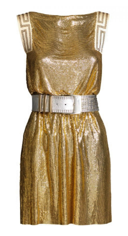 Marysol Patton’s Gold Chainmail Dress