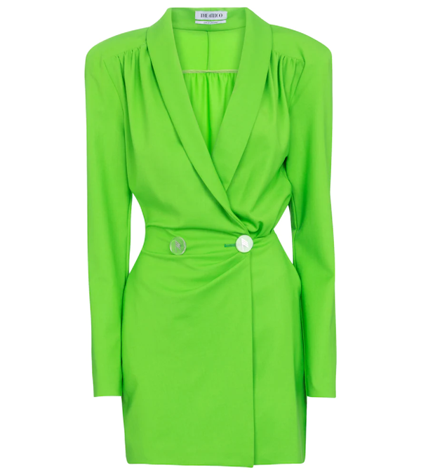 Lisa Barlow's Neon Green Blazer Dress