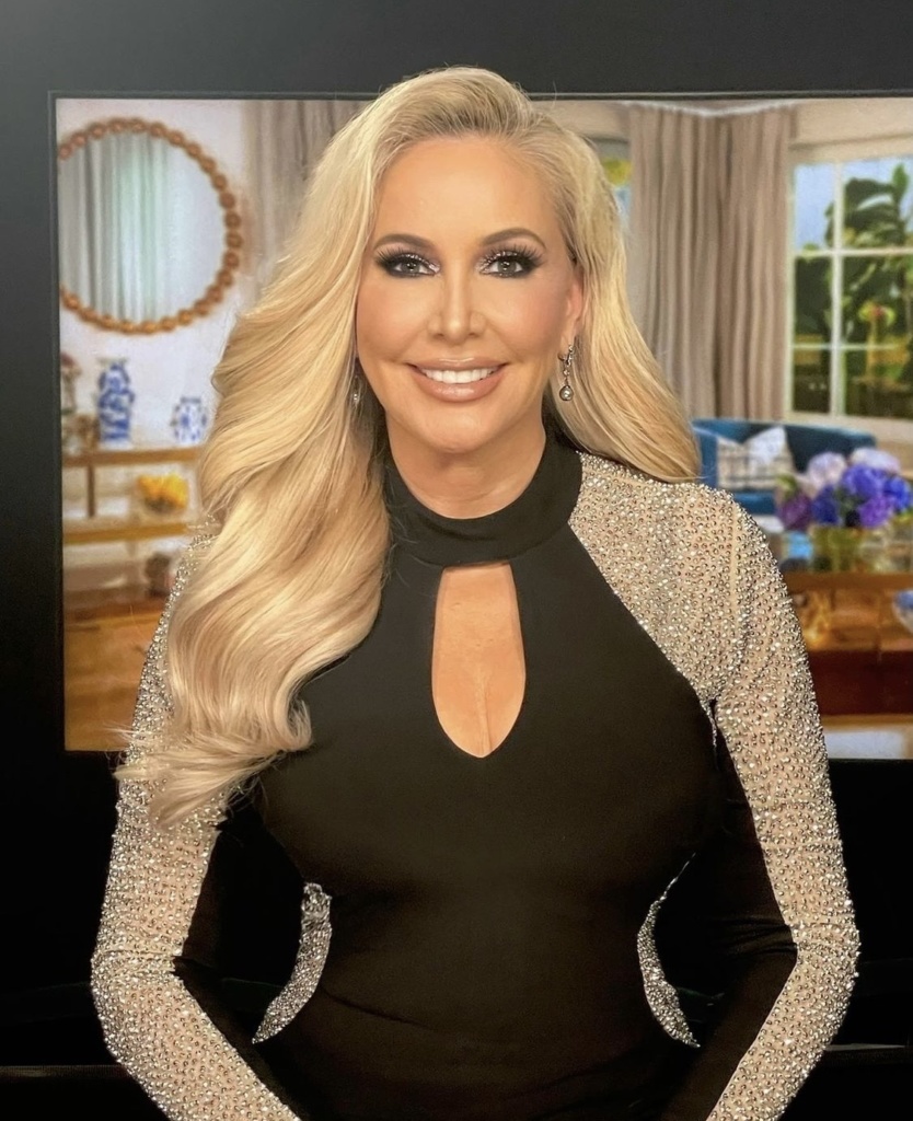 WornOnTV: Shannon's black monogram print shirt on The Real Housewives of  Orange County, Shannon Beador