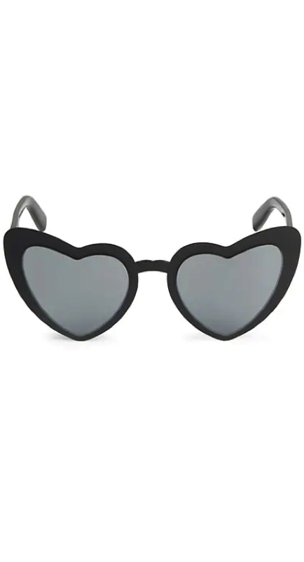 Whitney Rose’s Black Matte Heart Sunglasses