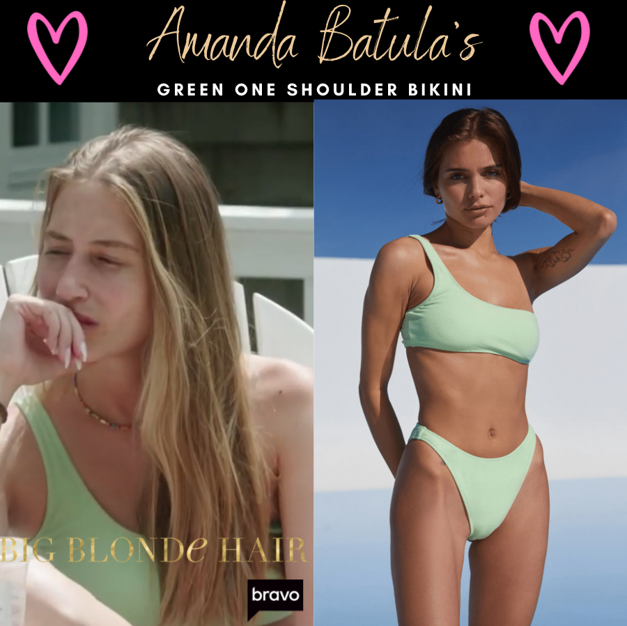 Amanda Batula's Green One Shoulder Bikini