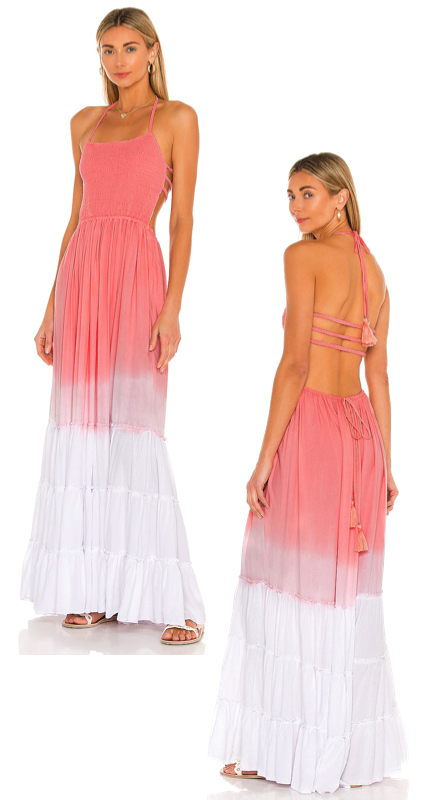 Melissa Gorga’s Pink and White Ombre Maxi Dress