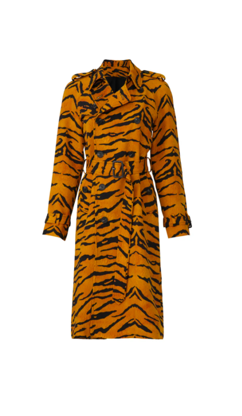 Noella Bergener's Tiger Print Trench Coat | Big Blonde Hair