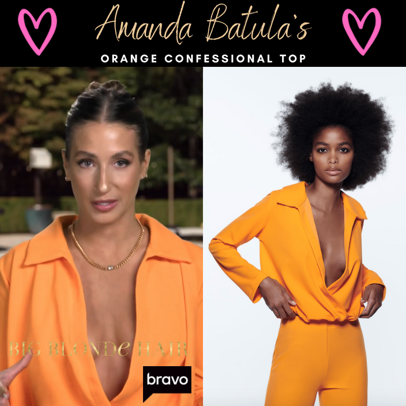 Amanda Batula's Orange Confessional Top 