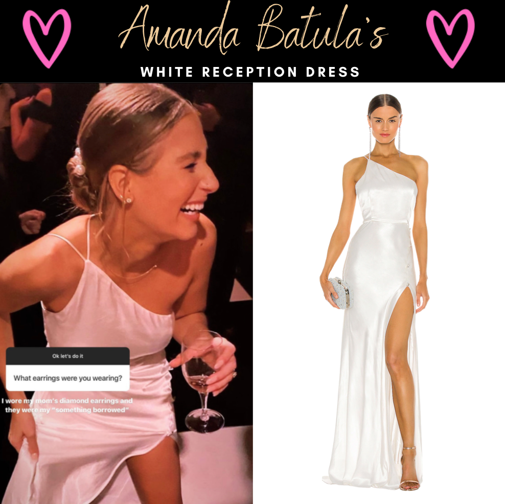 Amanda Batula's White Reception Dress