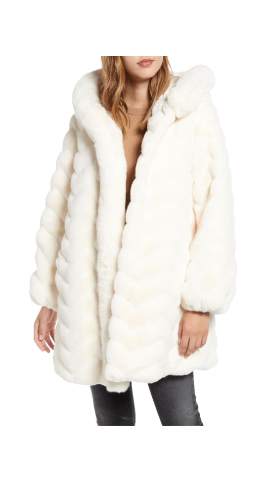 Emily Simpson's White Fur Coat