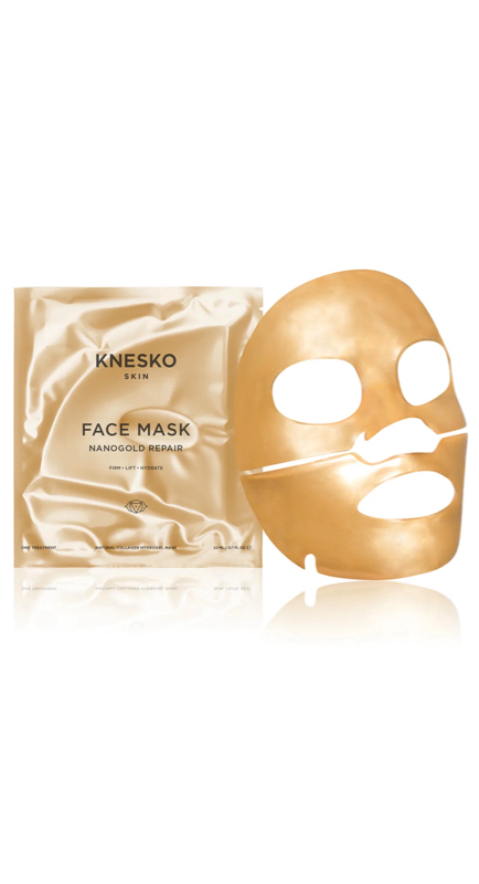 Kyle Richards’ Gold Face Mask