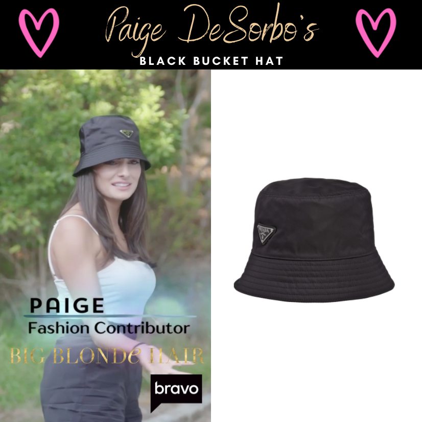 Paige DeSorbo's Black Bucket Hat