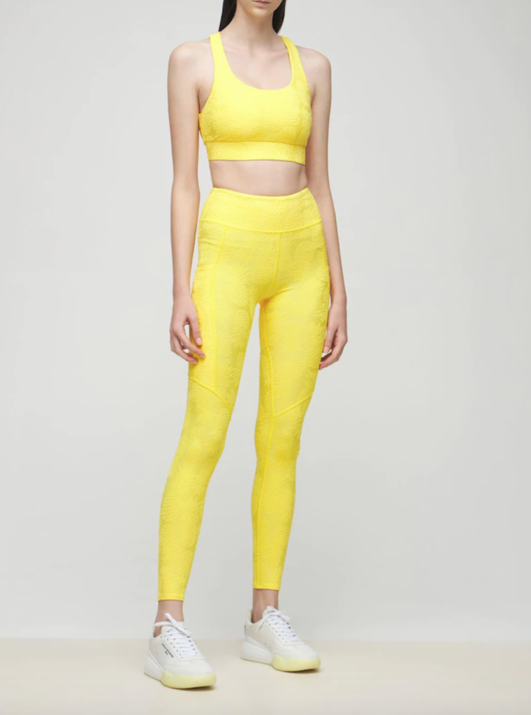 Kandi Burruss' Yellow Pineapple Workout Outfit