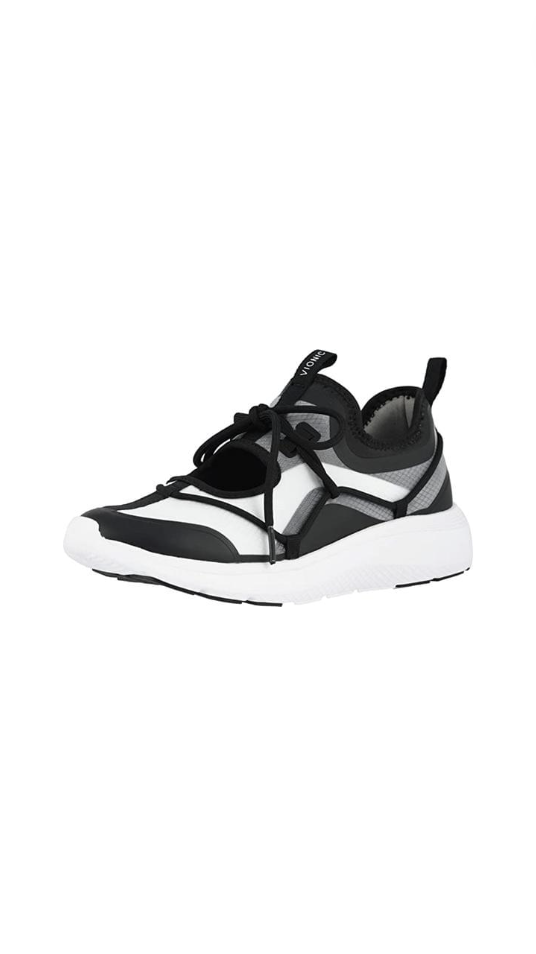 Kristin Cavallari's Black and White Cutout Sneakers