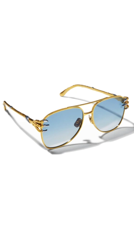Kyle Richards’ Gold Claw Arm Aviator Sunglasses