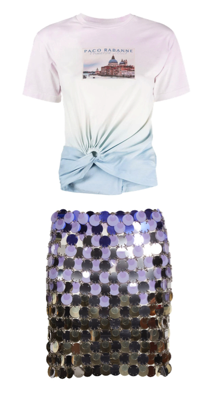 Lisa Barlow’s Purple Ombre Disc Skirt