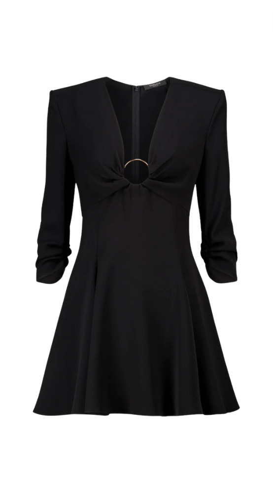 Lisa Rinna's Black O Ring Confessional Dress