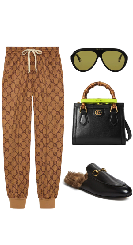 Lisa Rinna’s Gucci Sweatpants and Accessories 1