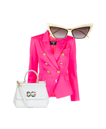 Caroline Brooks' Hot Pink Blazer