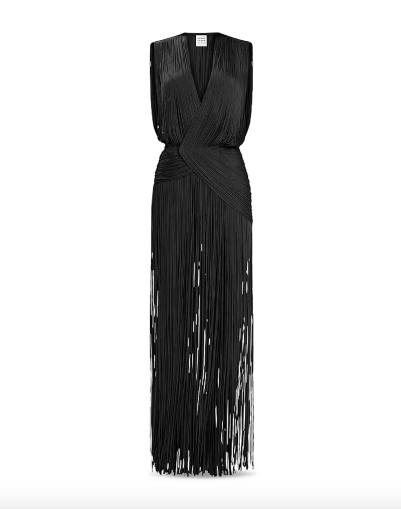 Crystal Kung Minkoff's Black Fringe Dress at the MTV Awards