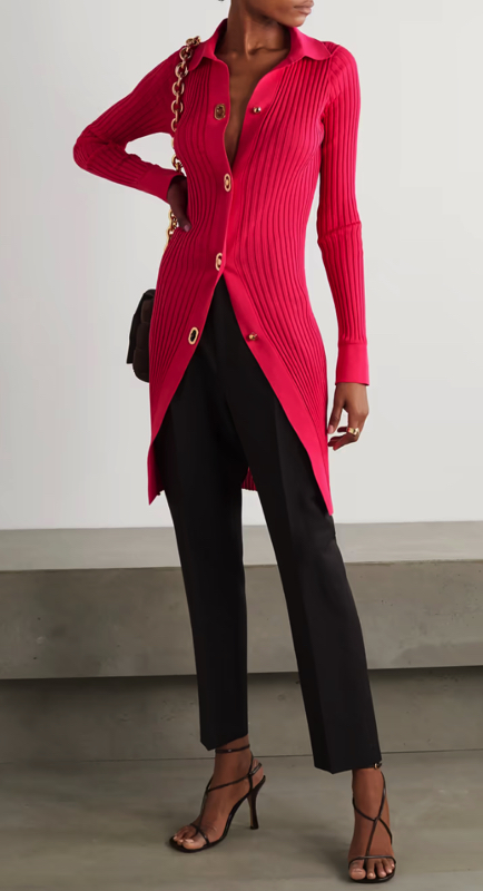 Dorit Kemsley’s Red Ribbed Dress | Big Blonde Hair