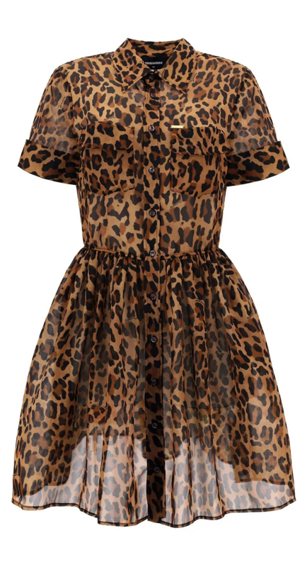 Erika Jayne's Leopard Shirt Dress 5
