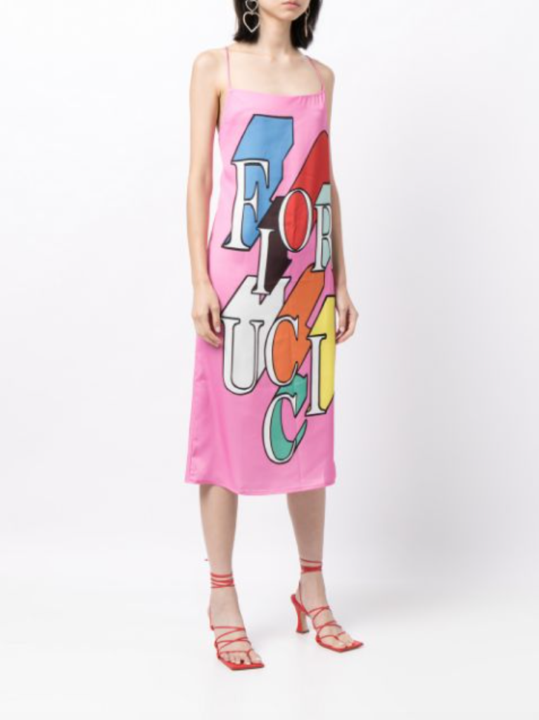 Erika Jayne's Pink Fiorucci Dress