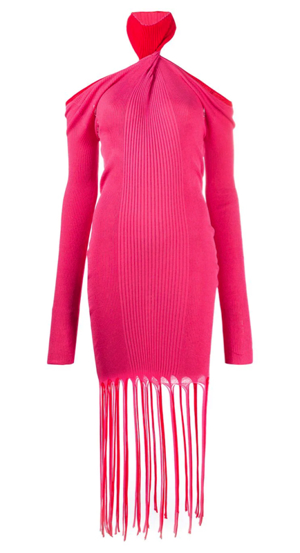 Meredith Marks’ Pink Fringe Dress