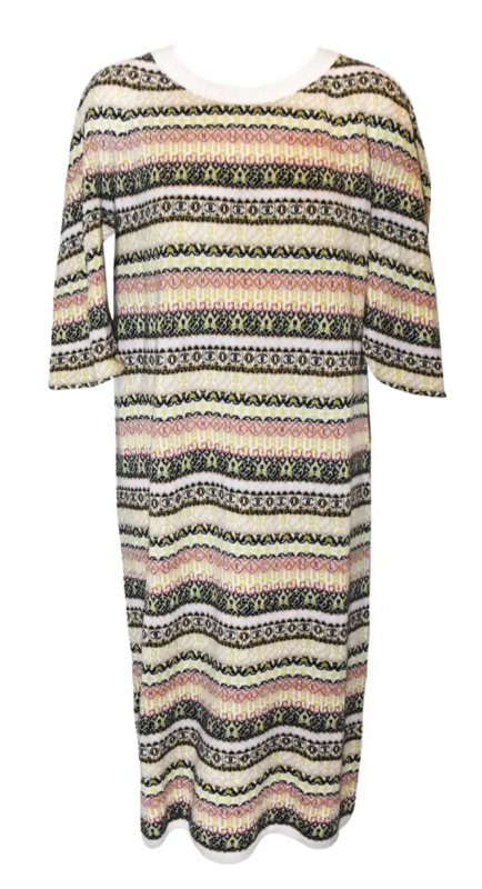 Crystal Kung Minkoff’s Striped Printed Sweater Dress 1