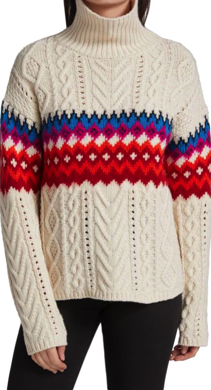 Kyle Richards’ Fair Isle Turtleneck Sweater