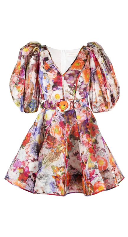 Kyle Richards’ Floral Puff Sleeve Mini Dress