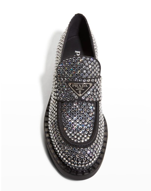 Lisa Rinna's Crystal Embellished Prada Loafers