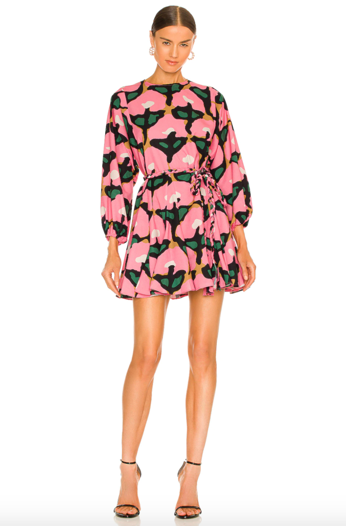 Marlo Hampton's Pink Printed Dress