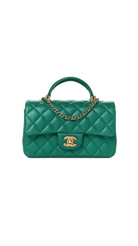 Sheree Whitfield's Green Quilted Purse