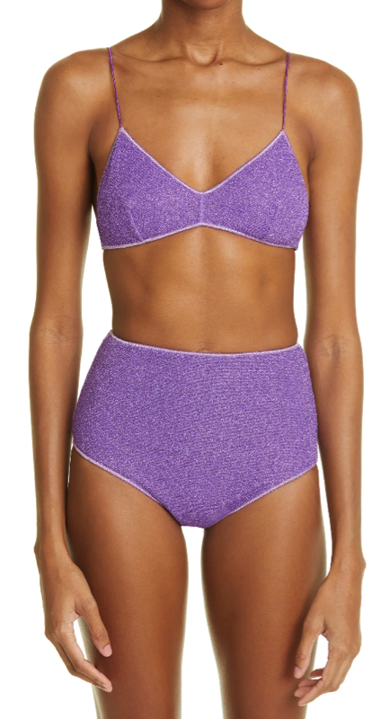 Caroline Stanbury’s Purple Metallic Bikini