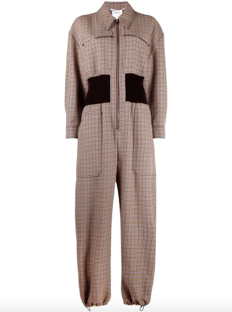 Diana Jenkins' Houndstooth Utility Jumpsuit