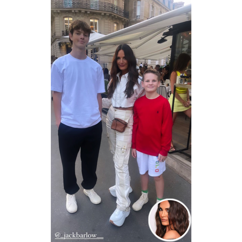 Lisa Barlow’s Ivory Cargo Pants and Tan Crossbody Bag on Instastories Real Housewives of Salt Lake City Instagram Fashion 2022 Click Here to Shop Her Dion Lee