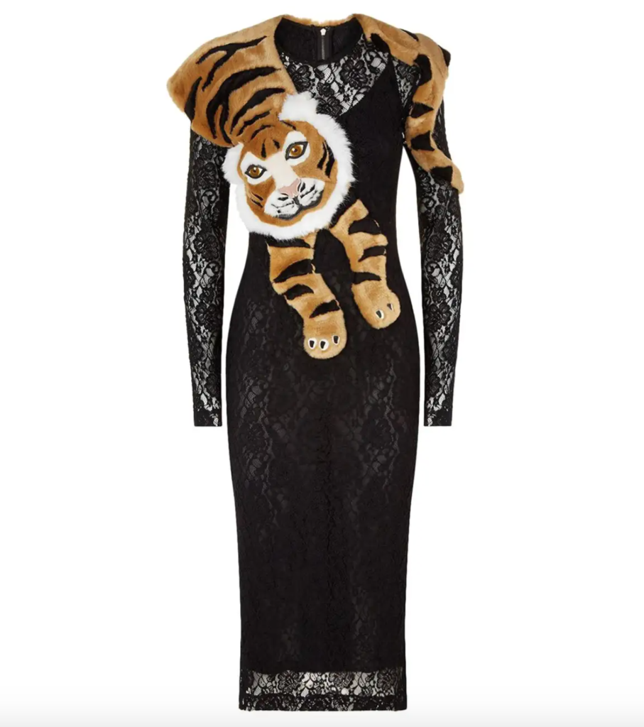 Marlo Hampton's Tiger Confessional Dress