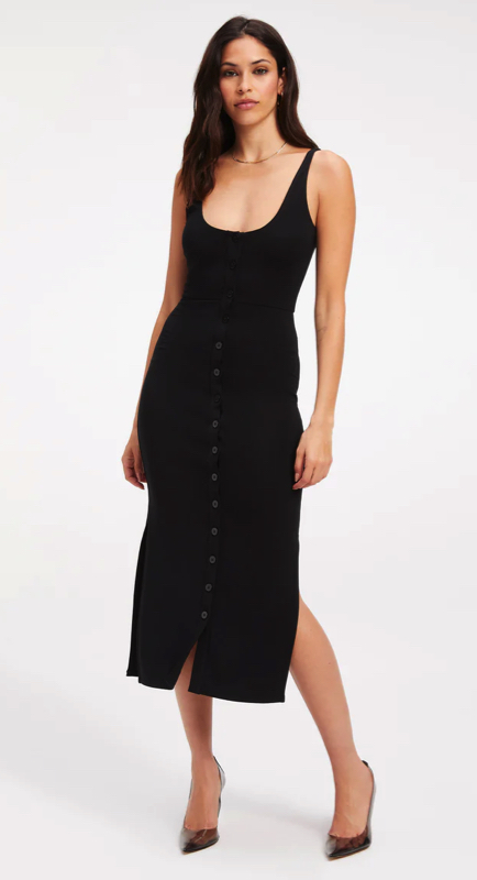 Melissa Gorga’s Black Button Front Dress 1