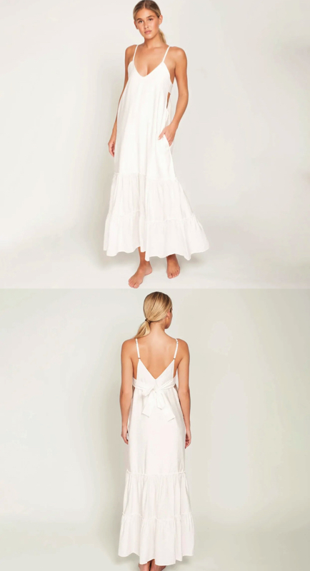 Melissa Gorga’s White Maxi Dress