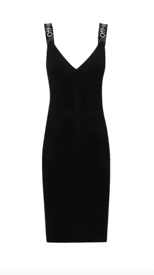 Lesa Melan's Black Midi Dress