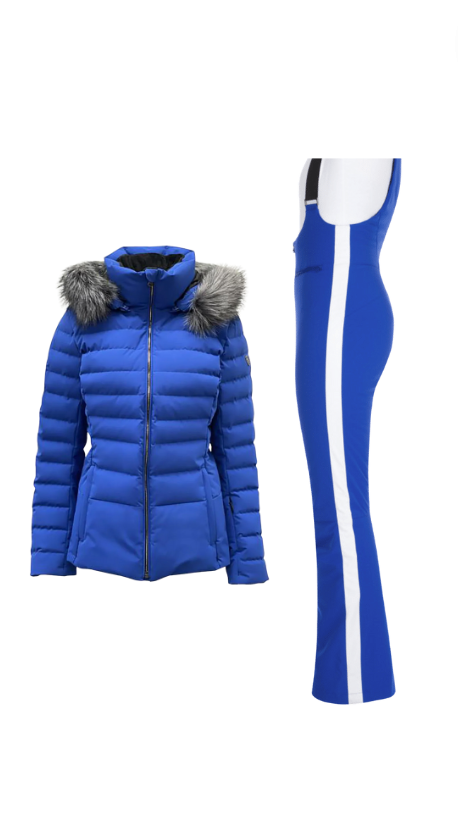 Crystal Kung Minkoff's Blue Ski Outfit