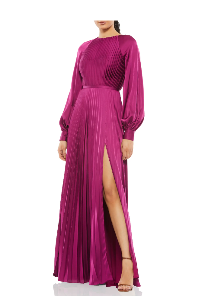 Crystal Kung Minkoff's Fuchsia Pleated Dress