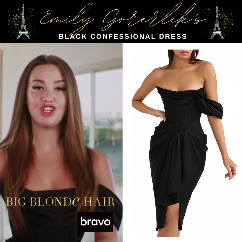 Emily Gorelik's Black Confessional Dress
