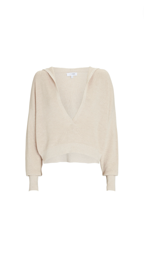 Kristin Cavallari's Beige Hooded Sweater