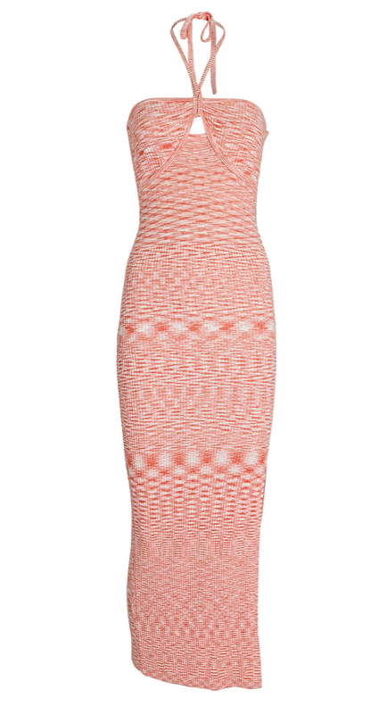 Kristin Cavallari’s Pink Knit Halter Dress