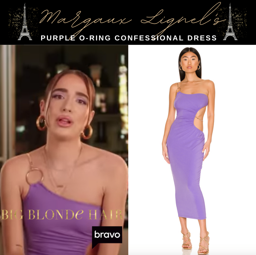 Margaux Lignel's Purple O-Ring Confessional Dress