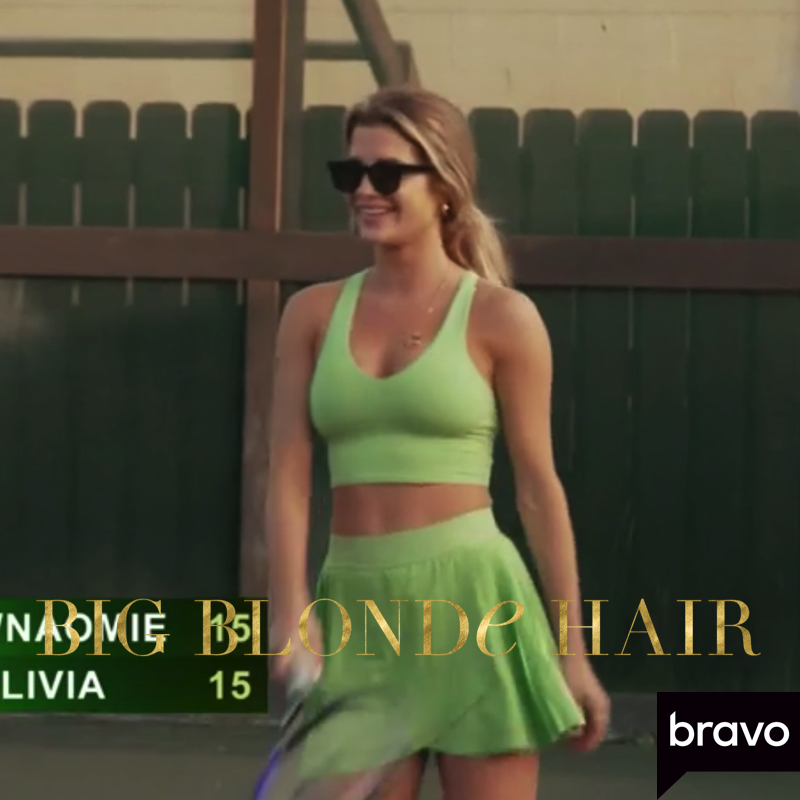 Naomie Olindo’s Green Tennis Outfit 1