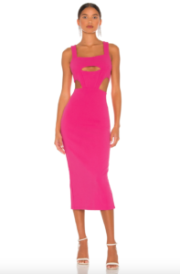 Nicole Martin's Pink Cutout Dress