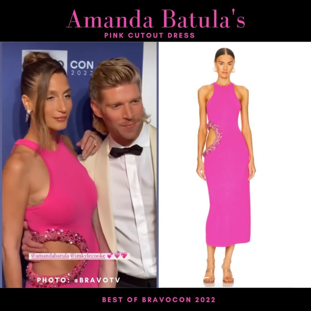Amanda Batula's Pink Cutout Dress