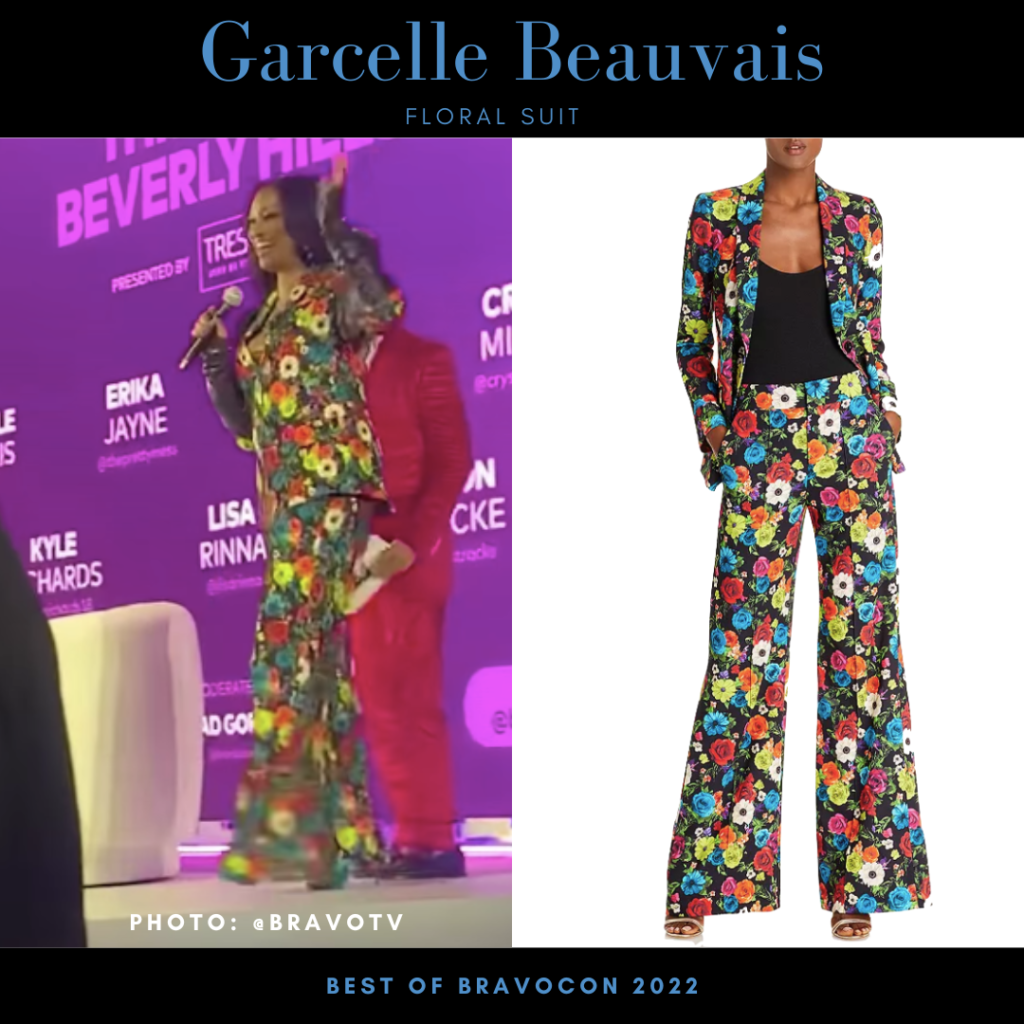 Garcelle Beauvais' Floral Suit at Bravocon 2022